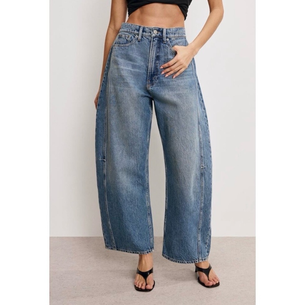Good American Extreme Barrel Jeans